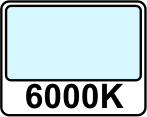 6000K Kallvit